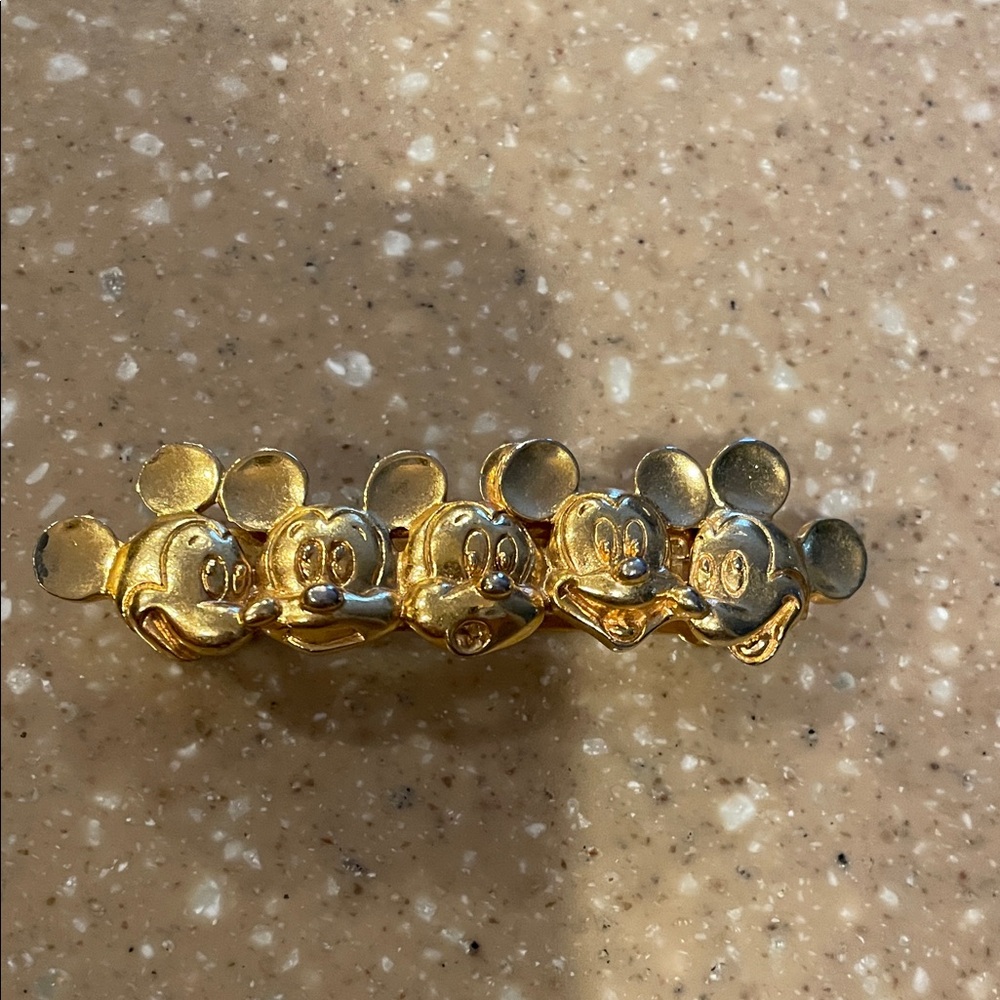 Vintage Walt Disney Mickey Mouse Hair Barrette, Made In France